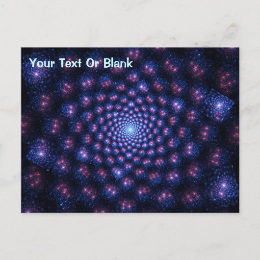 Fraktal Multiverse Postkarte (Vorderseite)