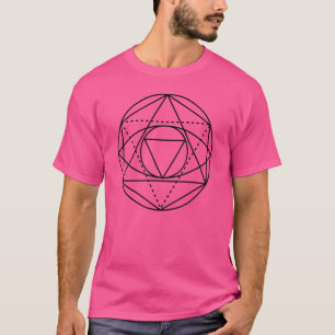 Fraktal-Muster für Sacred Geometry Peace Good Vibe T-Shirt