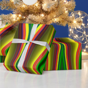 ~ Fraktal Muster Multicologe ~ Weihnachten ~ Geschenkpapier