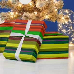 ~ Fraktal Muster Multicologe ~ Weihnachten ~ Geschenkpapier