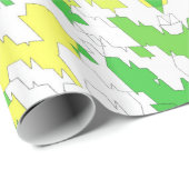 ~ Fraktal Muster Rot Grün Gelb ~ Weihnachten ~ Geschenkpapier (Rolleneckpunkt)