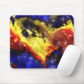 Fraktal-Nebel 1 Mousepad (Mit Mouse)