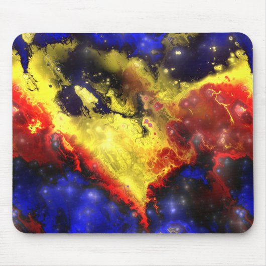 Fraktal-Nebel 1 Mousepad (Vorne)
