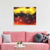 Fraktal-Nebel 2-1 Wrapped Canvas Leinwanddruck (Insitu (Wohnzimmer))
