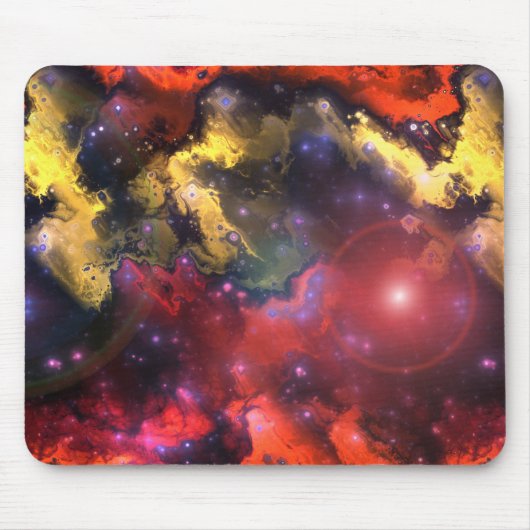 Fraktal-Nebel 5 Mousepad (Vorne)