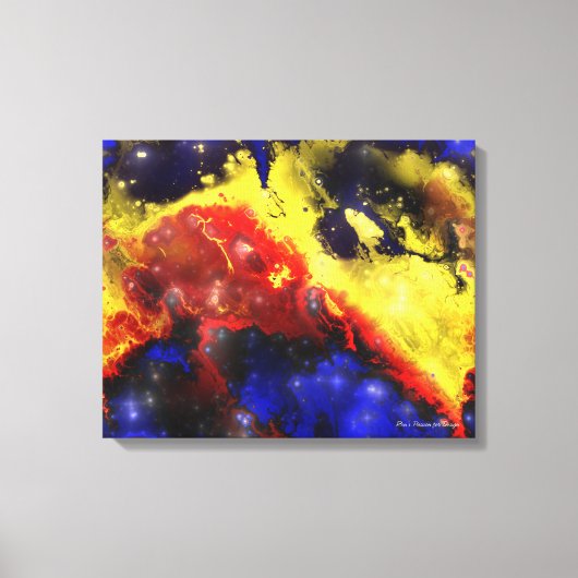 Fraktal Nebulae 1 überzogene Canvas Leinwanddruck (Vorderseite)