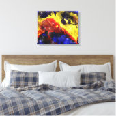 Fraktal Nebulae 1 überzogene Canvas Leinwanddruck (Insitu (Schlafzimmer))