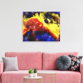 Fraktal Nebulae 1 überzogene Canvas Leinwanddruck (Insitu (Wohnzimmer))