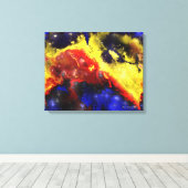Fraktal Nebulae 1 überzogene Canvas Leinwanddruck (Insitu (Holzboden))