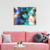 Fraktal Nebulae 2 überzogene Canvas Leinwanddruck (Insitu (Wohnzimmer))