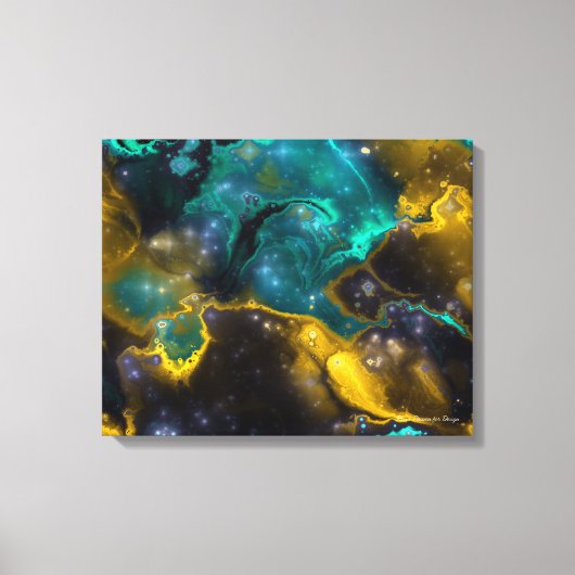 Fraktal Nebulae 4 Wrapped Canvas Leinwanddruck (Vorderseite)