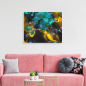 Fraktal Nebulae 4 Wrapped Canvas Leinwanddruck (Insitu (Wohnzimmer))