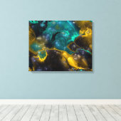 Fraktal Nebulae 4 Wrapped Canvas Leinwanddruck (Insitu (Holzboden))
