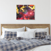 Fraktal Nebulae 5 überzogene Canvas Leinwanddruck (Insitu (Schlafzimmer))