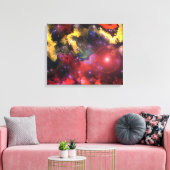 Fraktal Nebulae 5 überzogene Canvas Leinwanddruck (Insitu (Wohnzimmer))
