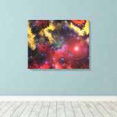 Fraktal Nebulae 5 überzogene Canvas Leinwanddruck (Insitu (Holzboden))