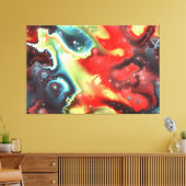 Fraktal Nebulae 7 Wrapped Canvas Leinwanddruck (Insitu (Wohnzimmer))