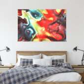 Fraktal Nebulae 7 Wrapped Canvas Leinwanddruck (Insitu (Schlafzimmer))