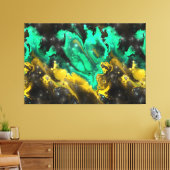Fraktal Nebulae 8 Wrapped Canvas Leinwanddruck (Insitu (Wohnzimmer))