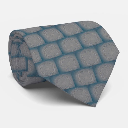 Fraktal Neck Tie - Ocean Diatome Krawatte (Gerollt)