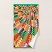 Fraktal "Northern Lights" Badhandtuch Set (Handtuch)