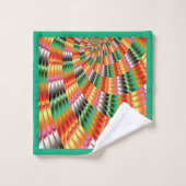 Fraktal "Northern Lights" Badhandtuch Set (Waschlappen)