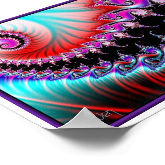 Fraktal Nr. 4 Poster (Ecke)