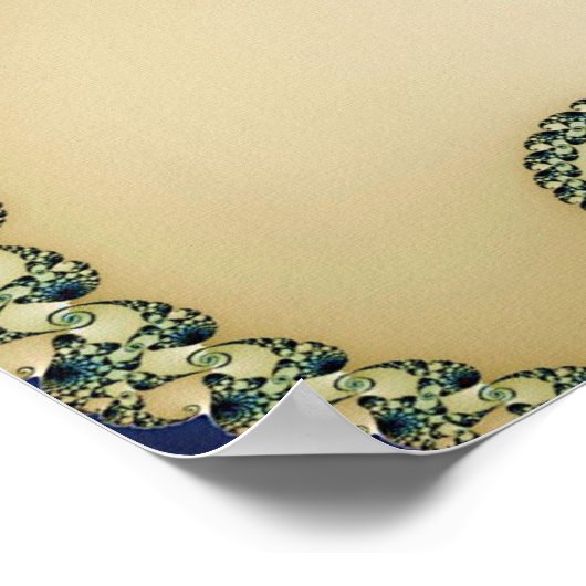 Fraktal Octopus Mandelbrot Garden Poster (Ecke)