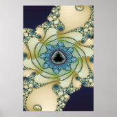 Fraktal Octopus Mandelbrot Garden Poster (Vorne)
