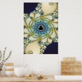 Fraktal Octopus Mandelbrot Garden Poster (Küche)