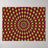 Fraktal Optical Illusion Poster (Vorne)