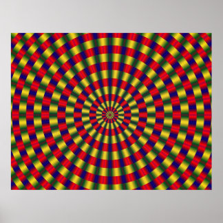Fraktal Optical Illusion Poster