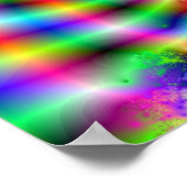 Fraktal optische Illusion 2 Poster (Ecke)