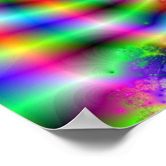 Fraktal optische Illusion 2 Poster (Ecke)