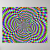Fraktal optische Illusion 2 Poster (Vorne)