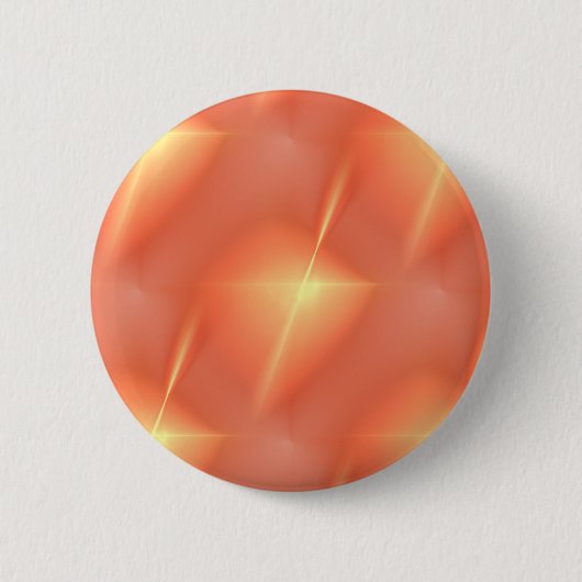 Fraktal-Orangen-Stern Button (Vorderseite)