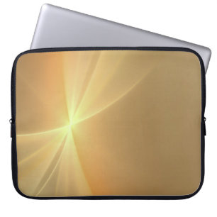 Fraktal-Orangengold Laptopschutzhülle