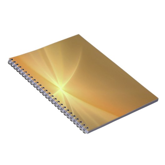 Fraktal-Orangengold Notizblock (Rechte Seite)
