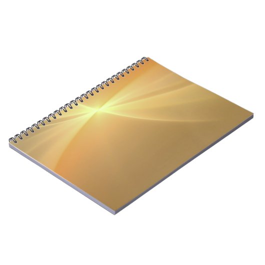 Fraktal-Orangengold Notizblock (Linke Seite)
