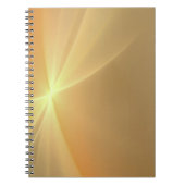 Fraktal-Orangengold Notizblock (Vorderseite)