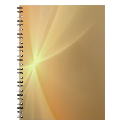 Fraktal-Orangengold Notizblock (Vorderseite)