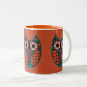 Fraktal Owl Tasse (VorderseiteRechts)