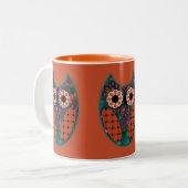 Fraktal Owl Tasse (Vorderseite Links)