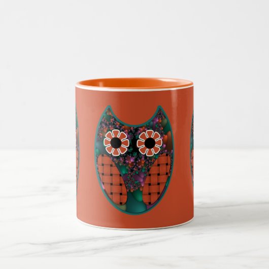 Fraktal Owl Tasse (Mittel)