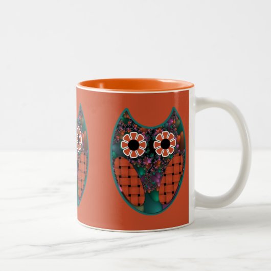 Fraktal Owl Tasse (Rechts)