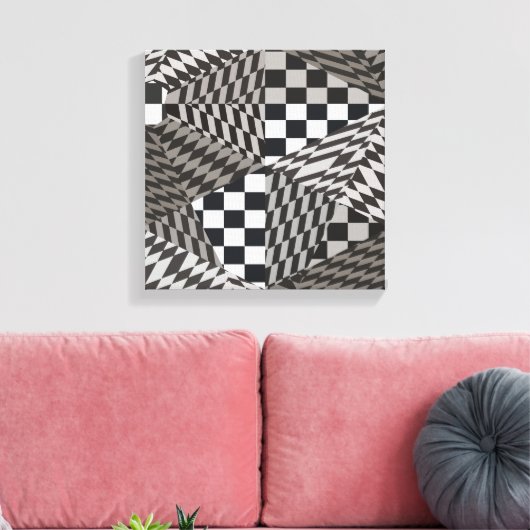 Fraktal Paradise Leinwanddruck (Insitu (Wohnzimmer))