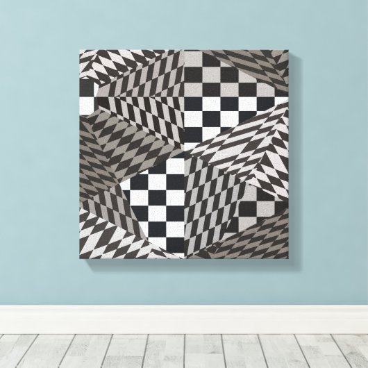 Fraktal Paradise Leinwanddruck (Insitu (Holzboden))