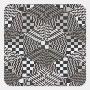 Fraktal Paradise Quadratischer Aufkleber