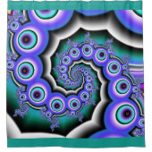 Fraktal Perlen Duschvorhang (Vorderseite)