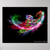 Fraktal Phoenix Poster 16x20 (Vorne)